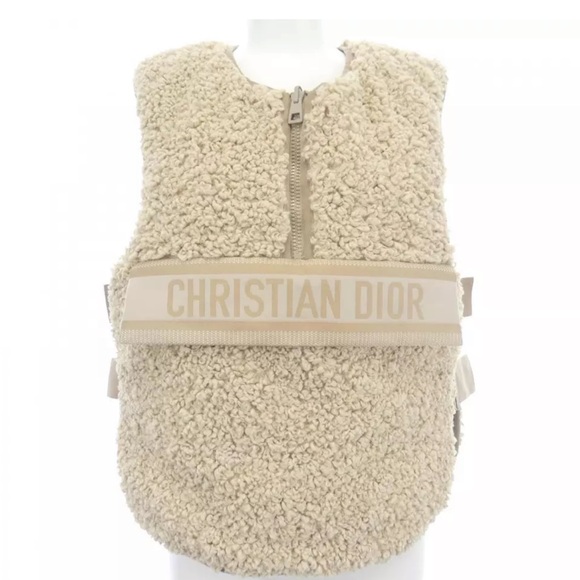 Dior faux fur vest 100% authentic reversible size small